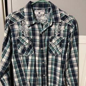 Pop Icon Long Sleeve Button Up